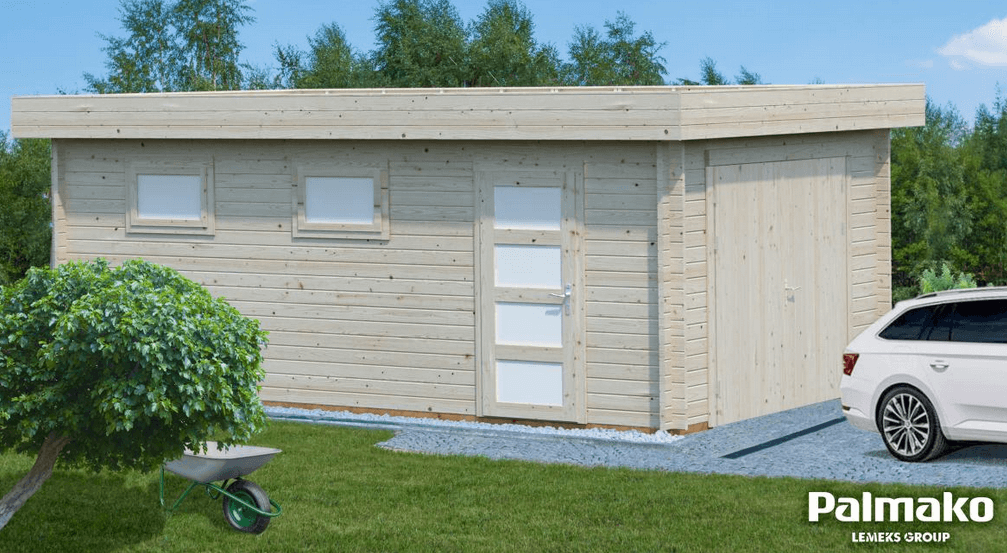 Rasmus 19m2 with wooden gate